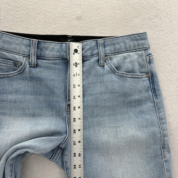 LuLaRoe With Love Straight Leg Jeans Womens 28 Ankle Raw Hem Stretch Denim Pants - Picture 7 of 13